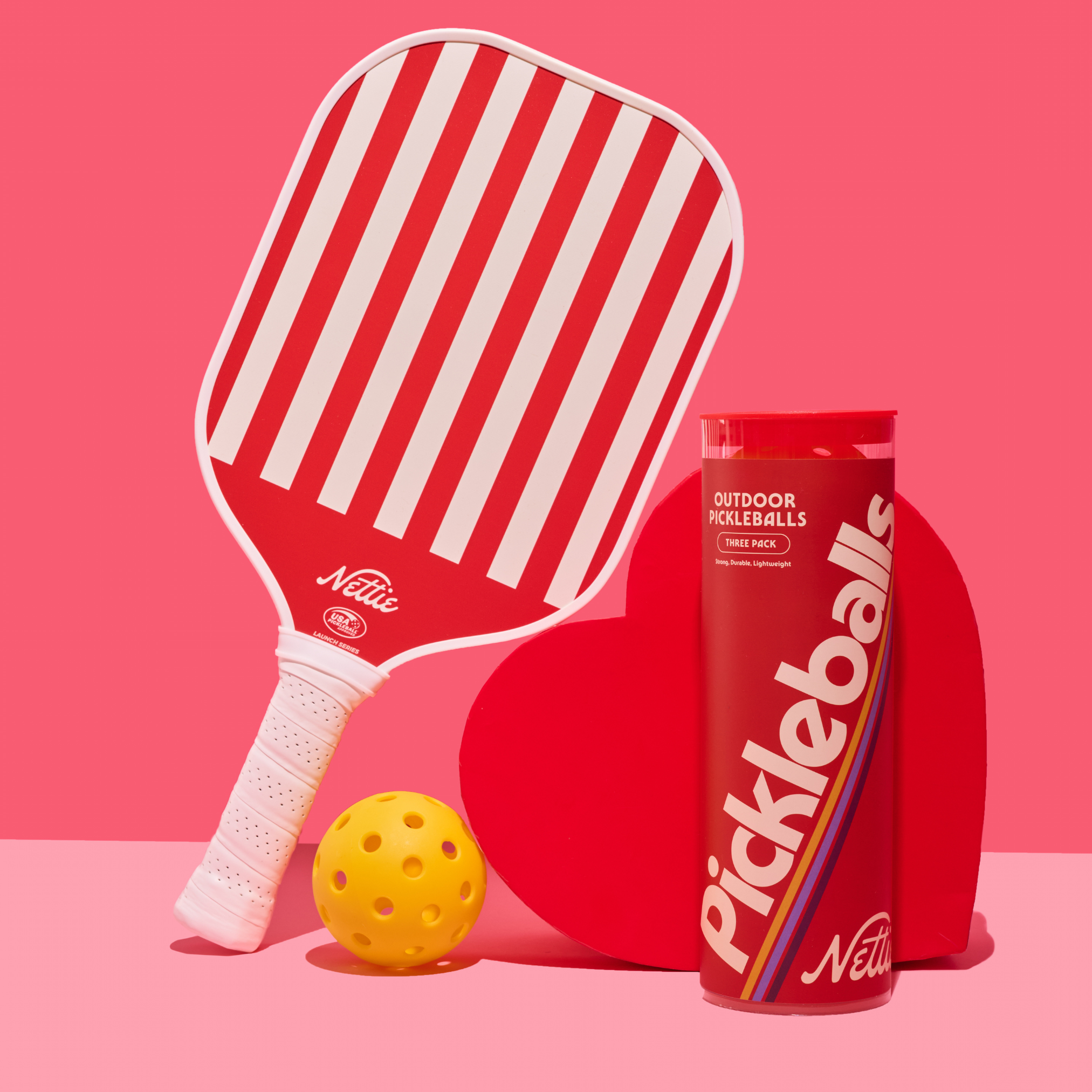 Valentine's Set - Pickleball Paddle & Balls